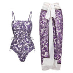 Siamese Conservative Covering Belly Thin Swimsuit French Retro One-piece Bikini - DanaFashionstore