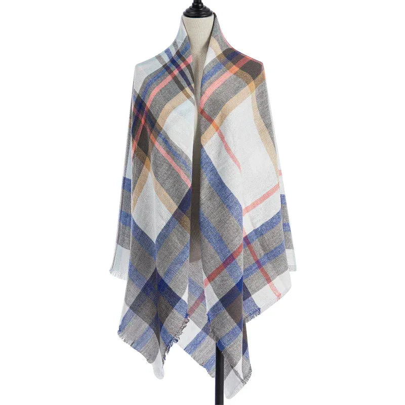 Women's Cashmere-like Plus-sized Double-sided Qicaigei Scarf Shawl - DanaFashionstore