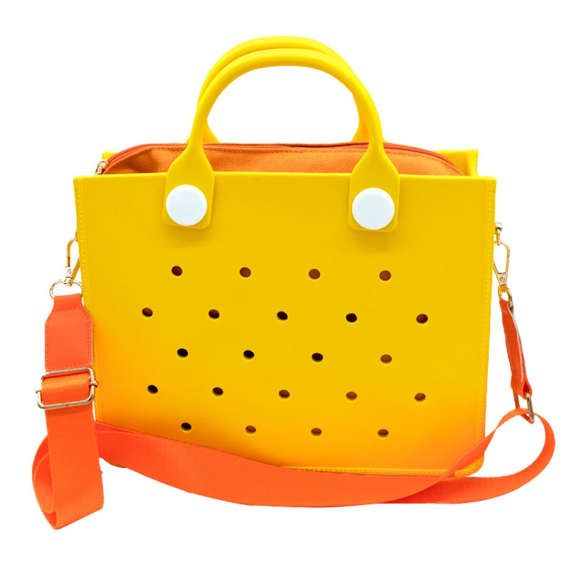 Waterproof EVA Handbag Punching Women's Tote Bags With Shoulder Strap For Women Hand Tote Bag Beach Bag - Dana Fashion