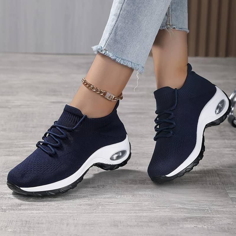 Sports Women Flying Knit Socks Shaking Shoes - DanaFashionstore