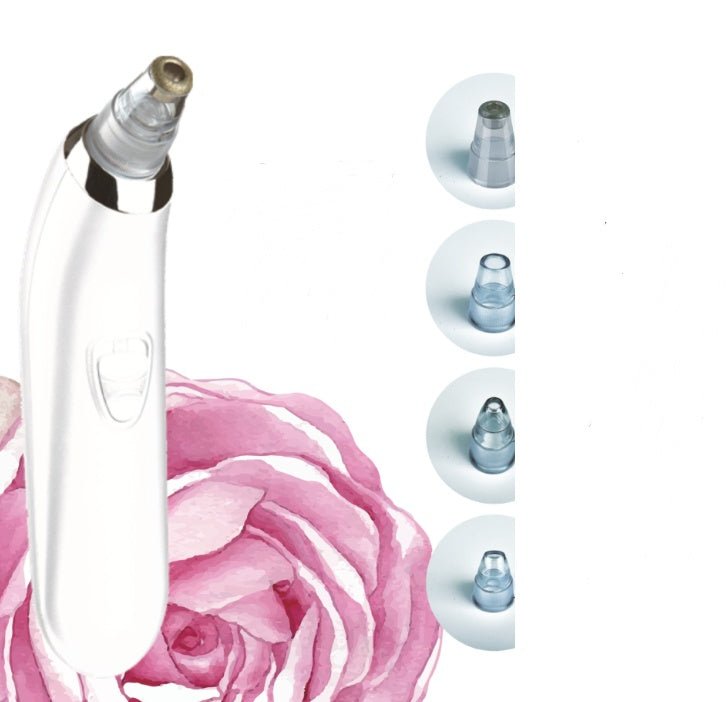 Acne remover household Pore Cleaner $39.99 Dana Fashion Color: White Size: Four heads Beauty Tools Product Name: microcrystalline black head instrument Products include: main engine, 4 suction heads, 1 manual, sealing ring, cleaning cotton Product model: