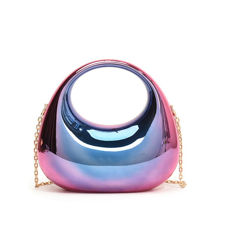 Acrylic Small Size Gold Handbag Chain Shoulder Oblique $58.13 Dana Fashion Color: Color Women's Bags Product information: Lining texture: without lining Applicable scenarios: Daily matching Color: black, pink, colorful, transparent, blue, champagne, red,