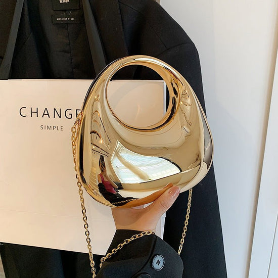 Acrylic Small Size Gold Handbag Chain Shoulder Oblique $58.13 Dana Fashion Color: Black Women's Bags Product information: Lining texture: without lining Applicable scenarios: Daily matching Color: black, pink, colorful, transparent, blue, champagne, red,
