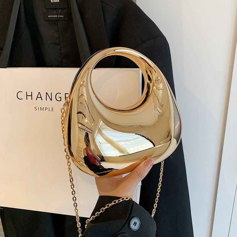 Acrylic Small Size Gold Handbag Chain Shoulder Oblique $58.13 Dana Fashion Color: Black Women's Bags Product information: Lining texture: without lining Applicable scenarios: Daily matching Color: black, pink, colorful, transparent, blue, champagne, red,
