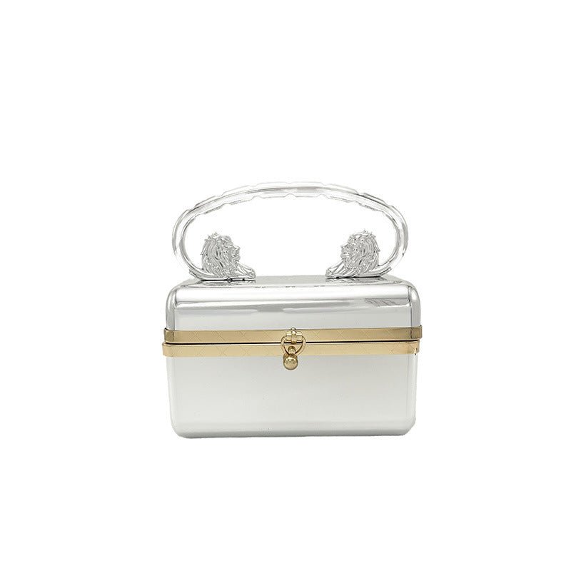 Acrylic Women's Fashion Shiny Surface Crossbody Bag $50.84 Dana Fashion Color: Style1 Silver Women's Bags Product information: Color: one gold, one silver, two gold, two silver Hardness: hard Material: acrylic Suitcase shape: Horizontal Square Popular ele