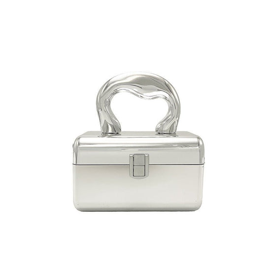 Acrylic Women's Fashion Shiny Surface Crossbody Bag $50.84 Dana Fashion Color: Style2 Silver Women's Bags Product information: Color: one gold, one silver, two gold, two silver Hardness: hard Material: acrylic Suitcase shape: Horizontal Square Popular ele