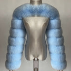 Fur Coat Fox  Fashion Faux Autumn And Winter Coat