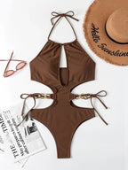 Bikini Ring One Piece Swimsuit - DanaFashionstore