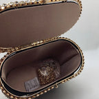 Hollow Pearl Buckle Birdcage Clutch - DanaFashionstore
