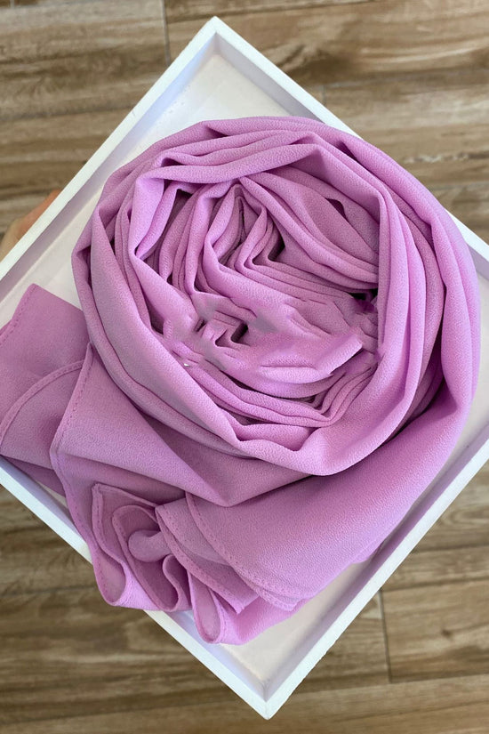 Women's Hijab Solid Pearl Chiffon Scarf