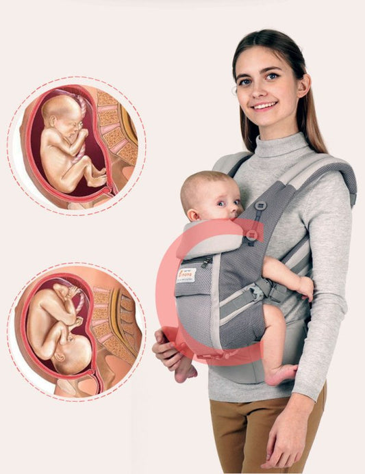 Adjustable Full Stage Breathable Sling Baby Carrier Waist Stool $103.53 Dana Fashion Color: Black Baby & Mother Product Information： Product Category: Strap Strap way: shoulders Maximum load: 20kg Applicable age: 3-36 months Size: one size Color: blue, bl