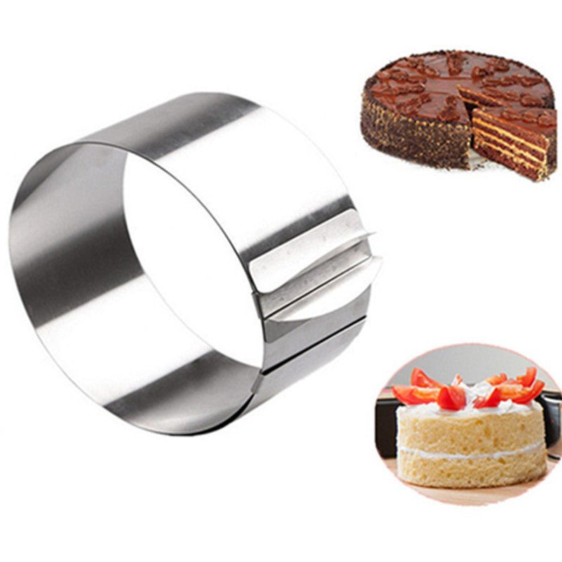 Adjustable stainless steel cake pan $19.62 Dana Fashion Style: Round Dana's Kitchen Adjustable stainless steel cake pan | Fondant Mousse Cookie Baking Tool, Cake Pan, Pastry Accessories, Cake Decorating Tools Round, diameter 16cm - 30cm (6 inch-12 inch ad
