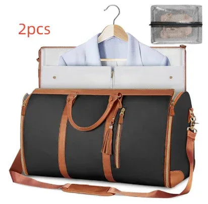 Large Capacity Travel Duffle Bag Women's Handbag Folding Suit Bag Waterproof Clothes Totes - DanaFashionstore