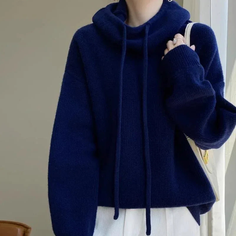Women's Sweater Thicken Lazy Style All-match Long-sleeved Autumn Winter Warm Casual Sweater For Women - DanaFashionstore