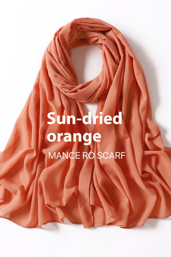 Pure Color Pearl Chiffon Scarf Headcloth Veil Chiffon Scarf