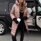 Women's Hooded Zip-Up Long Casual Cotton Coat - DanaFashionstore