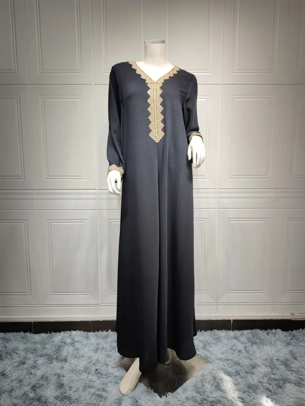 Middle East Muslim Women's Swing Dress - Elegant Modest Fashion - DanaFashionstore