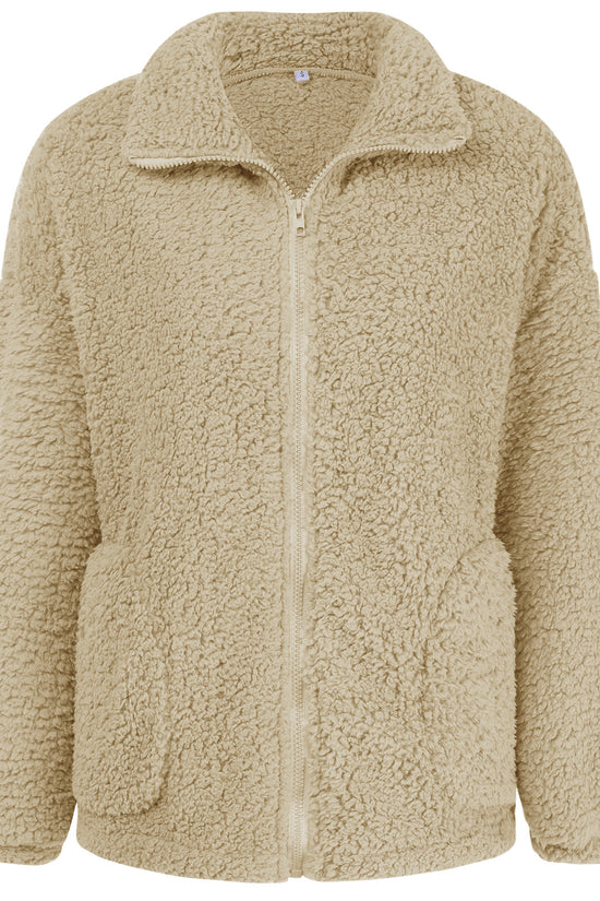 Fashionable Plush Warm Jacket Women