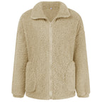 Fashionable Plush Warm Jacket Women - DanaFashionstore