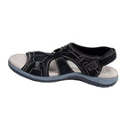 Women's New Roman Wedge Sandals Round Toe Velcro - DanaFashionstore
