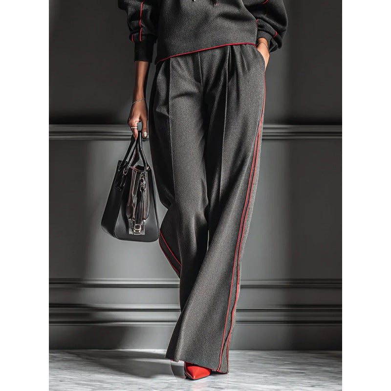 Loose-fitting Casual Long-sleeve Hoodie With Matching Casual Pants