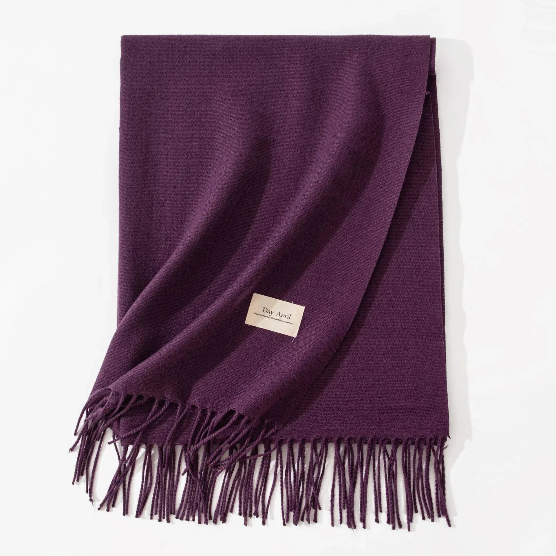 Pure Color Artificial Cashmere Scarf Women's Winter High-grade Shawl - DanaFashionstore