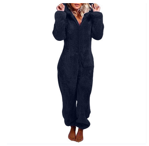 Jumpsuit and hooded pajamas
