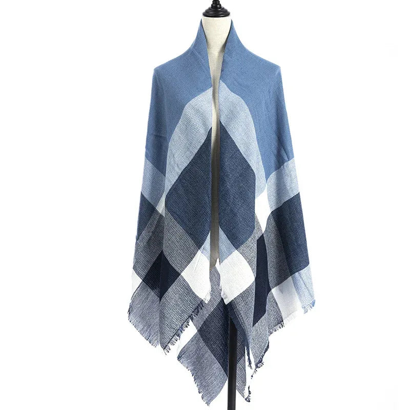 Women's Cashmere-like Plus-sized Double-sided Qicaigei Scarf Shawl - DanaFashionstore
