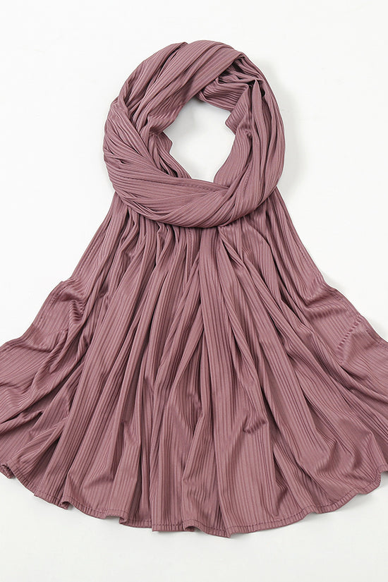 Women's Knitted Thread Cotton Striped Solid Color Scarf