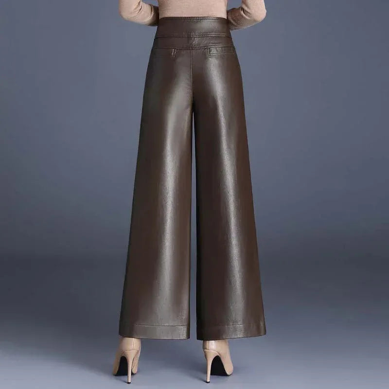High Waist Thickened Loose Big Leg Straight All-matching Wide Leg Pants For Women - DanaFashionstore