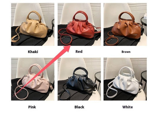 All-match Retro Women's Shoulder Messenger Bag $31.99 Dana Fashion Color: Black Size: Free Size Women's Bags Product information: Lining texture: Polyester Pattern: solid color Color: pink, brown, black, white, pink, red Processing Method: soft surface Ou