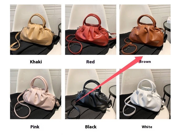 All-match Retro Women's Shoulder Messenger Bag $31.99 Dana Fashion Color: Black Size: Free Size Women's Bags Product information: Lining texture: Polyester Pattern: solid color Color: pink, brown, black, white, pink, red Processing Method: soft surface Ou