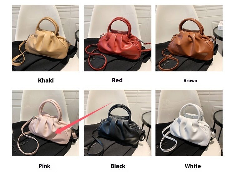 All-match Retro Women's Shoulder Messenger Bag $31.99 Dana Fashion Color: Black Size: Free Size Women's Bags Product information: Lining texture: Polyester Pattern: solid color Color: pink, brown, black, white, pink, red Processing Method: soft surface Ou