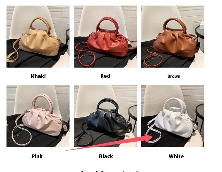 All-match Retro Women's Shoulder Messenger Bag $31.99 Dana Fashion Color: White Size: Free Size Women's Bags Product information: Lining texture: Polyester Pattern: solid color Color: pink, brown, black, white, pink, red Processing Method: soft surface Ou
