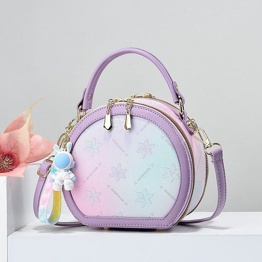 All-matching Mom Fashion Crossbody Handbag $51.49 Dana Fashion Color: New purple Women's Bags Product information: Lining texture: Polyester Applicable scenario: Daily matching Color: purple, beige, pink, blue, black Outer bag type: Sandwich pocket Hardne