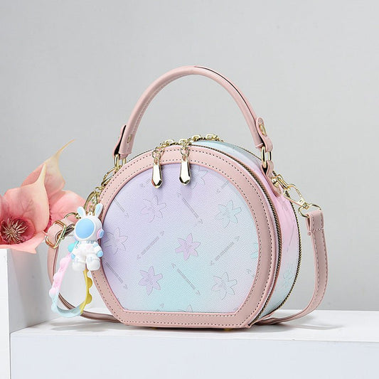All-matching Mom Fashion Crossbody Handbag $51.49 Dana Fashion Color: New purple Women's Bags Product information: Lining texture: Polyester Applicable scenario: Daily matching Color: purple, beige, pink, blue, black Outer bag type: Sandwich pocket Hardne
