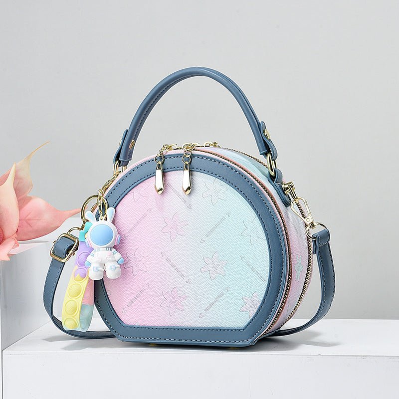 All-matching Mom Fashion Crossbody Handbag $51.49 Dana Fashion Color: New purple Women's Bags Product information: Lining texture: Polyester Applicable scenario: Daily matching Color: purple, beige, pink, blue, black Outer bag type: Sandwich pocket Hardne