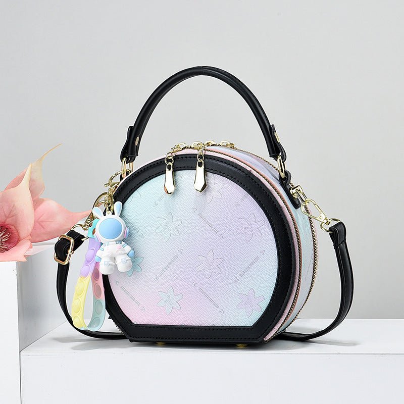 All-matching Mom Fashion Crossbody Handbag $51.49 Dana Fashion Color: New purple Women's Bags Product information: Lining texture: Polyester Applicable scenario: Daily matching Color: purple, beige, pink, blue, black Outer bag type: Sandwich pocket Hardne