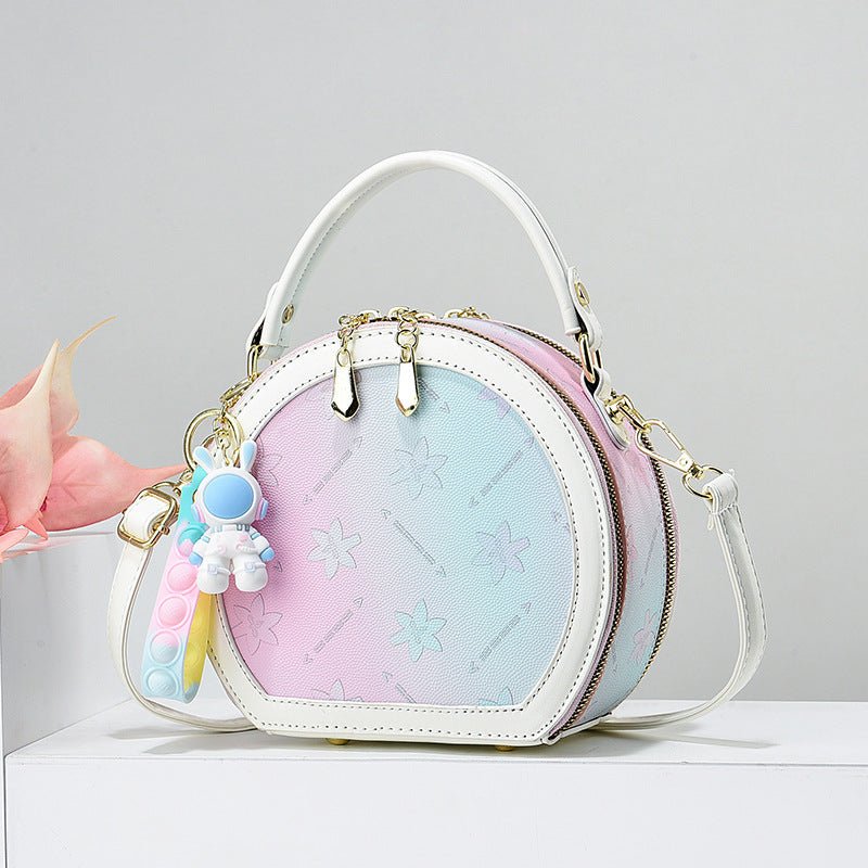 All-matching Mom Fashion Crossbody Handbag $51.49 Dana Fashion Color: New purple Women's Bags Product information: Lining texture: Polyester Applicable scenario: Daily matching Color: purple, beige, pink, blue, black Outer bag type: Sandwich pocket Hardne