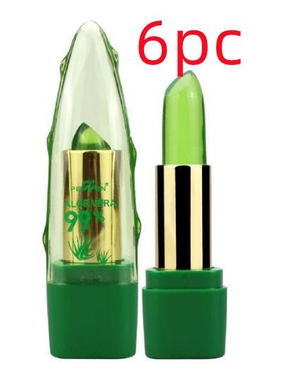 Aloe Vera Gel Color Changing Lipstick Gloss Moisturizer Anti-drying Desalination Fine-grain Lip Blam Care $52.66 Dana Fashion quantity: 6PCS makeup Overview: 100% Brand New & High quality Give you a flawless foundation application every single time. Give
