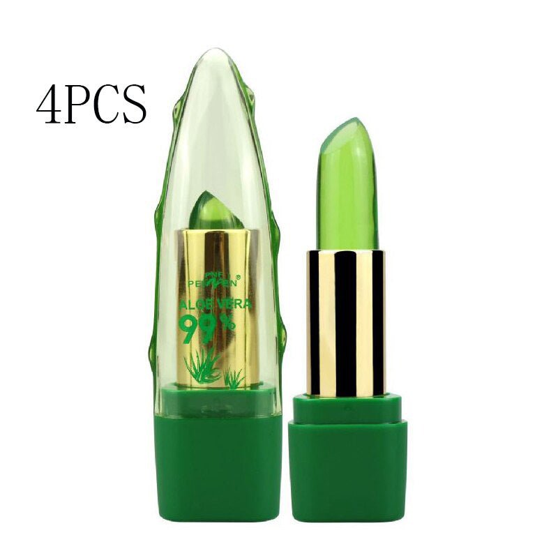 Aloe Vera Gel Color Changing Lipstick Gloss Moisturizer Anti-drying Desalination Fine-grain Lip Blam Care $39.18 Dana Fashion quantity: 4PCS makeup Overview: 100% Brand New & High quality Give you a flawless foundation application every single time. Give