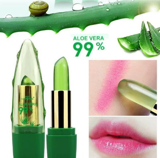 Aloe Vera Gel Color Changing Lipstick Gloss Moisturizer Anti-drying Desalination Fine-grain Lip Blam Care $12.00 Dana Fashion quantity: 1PC makeup Overview: 100% Brand New & High quality Give you a flawless foundation application every single time. Give y