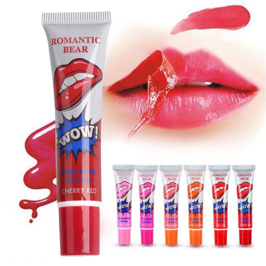 Amazing 6 Colors Peel Off Liquid Lipstick Waterproof Long Lasting Lip Gloss Mask Moisturizer Makeup Tear Pull Lip Lint Cosmetic $23.74 Dana Fashion style: 6piece set makeup Overview: 1. The lip membrane in accordance with the lip, spread evenly, then wait