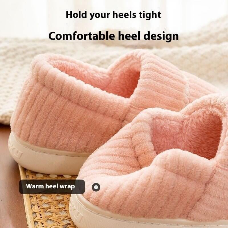 Ankle Wrap Cotton Slippers Women's Winter New Thick Bottom Home Indoor Non-slip Plus Velvet Warm $30.50 Dana Fashion Color: Coffee Bag Heel Size: 40 to 41 Women's shoes Product information: Inner material: artificial wool Color: Pink (ankle-wrapped cotton