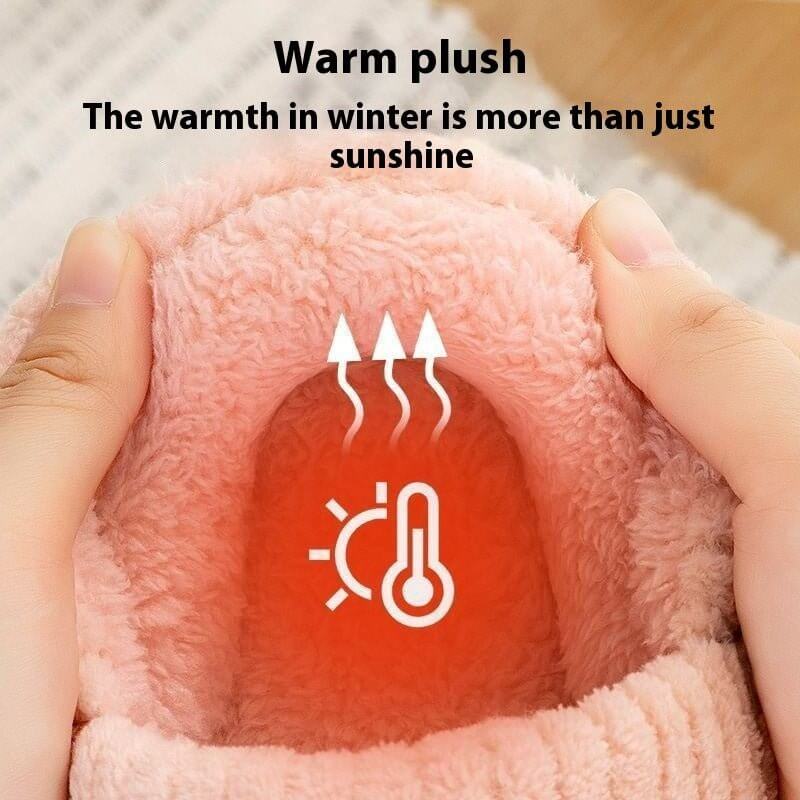 Ankle Wrap Cotton Slippers Women's Winter New Thick Bottom Home Indoor Non-slip Plus Velvet Warm $30.50 Dana Fashion Color: Coffee Bag Heel Size: 40 to 41 Women's shoes Product information: Inner material: artificial wool Color: Pink (ankle-wrapped cotton