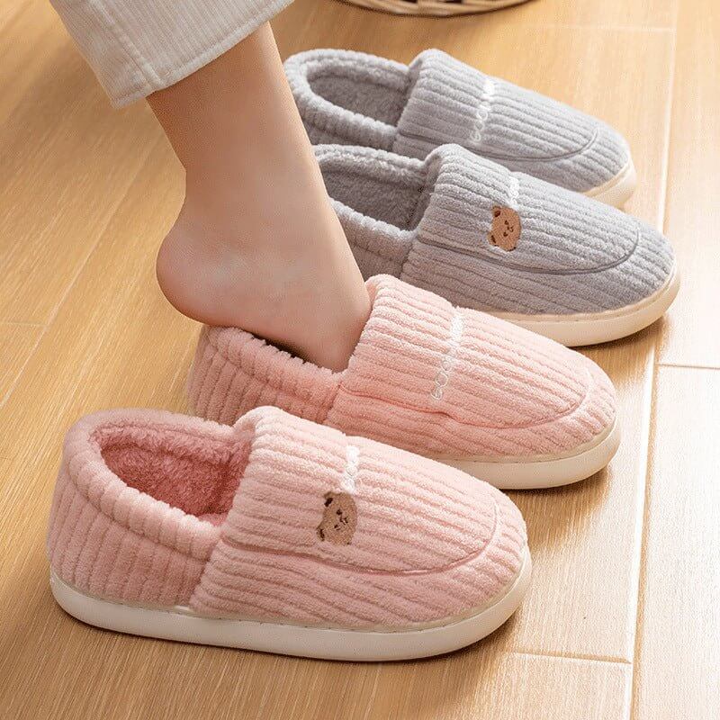 Ankle Wrap Cotton Slippers Women's Winter New Thick Bottom Home Indoor Non-slip Plus Velvet Warm $30.50 Dana Fashion Color: Coffee Bag Heel Size: 40 to 41 Women's shoes Product information: Inner material: artificial wool Color: Pink (ankle-wrapped cotton