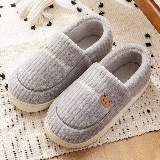 Ankle Wrap Cotton Slippers Women's Winter New Thick Bottom Home Indoor Non-slip Plus Velvet Warm $30.50 Dana Fashion Color: Gray Bag Heel Size: 40 to 41 Women's shoes Product information: Inner material: artificial wool Color: Pink (ankle-wrapped cotton s