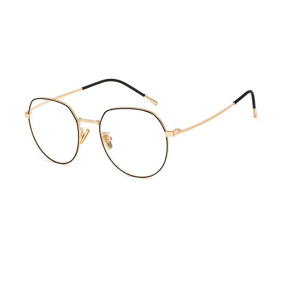 Anti-blue light glasses $22.00 Dana Fashion Rim Color: Black Frame Gold Frame Women's Accessories Lens material: resin Applicable face: male / female Lens function: anti-blue / anti-UV / decoration 【 protection of glasses 】 1. Single hand lifting and wear