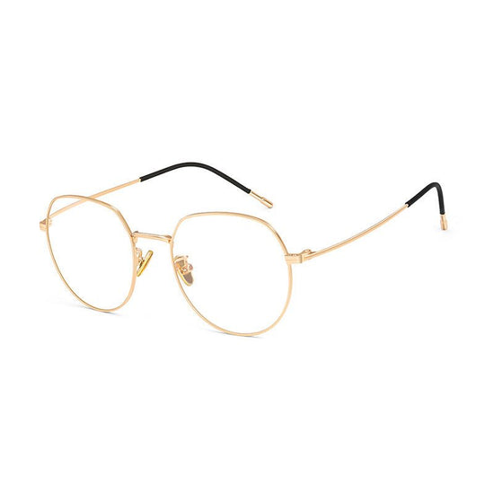 Anti-blue light glasses $22.00 Dana Fashion Rim Color: Golden Frame Women's Accessories Lens material: resin Applicable face: male / female Lens function: anti-blue / anti-UV / decoration 【 protection of glasses 】 1. Single hand lifting and wearing will d
