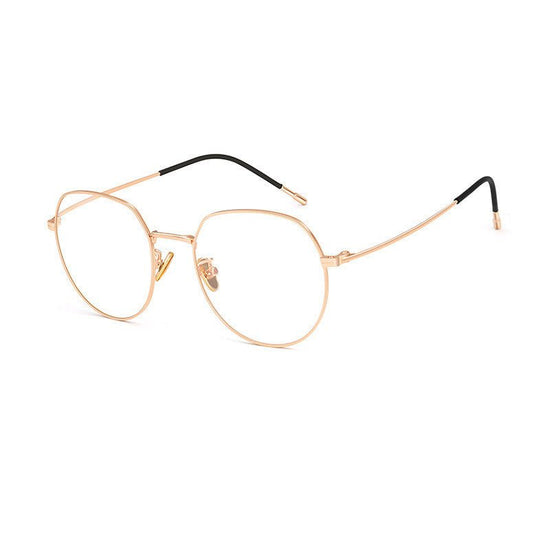 Anti-blue light glasses $22.00 Dana Fashion Rim Color: Rose Gold Frame Women's Accessories Lens material: resin Applicable face: male / female Lens function: anti-blue / anti-UV / decoration 【 protection of glasses 】 1. Single hand lifting and wearing wil